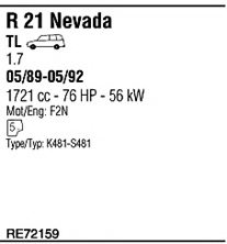 WALKER RE72159 Exhaust System